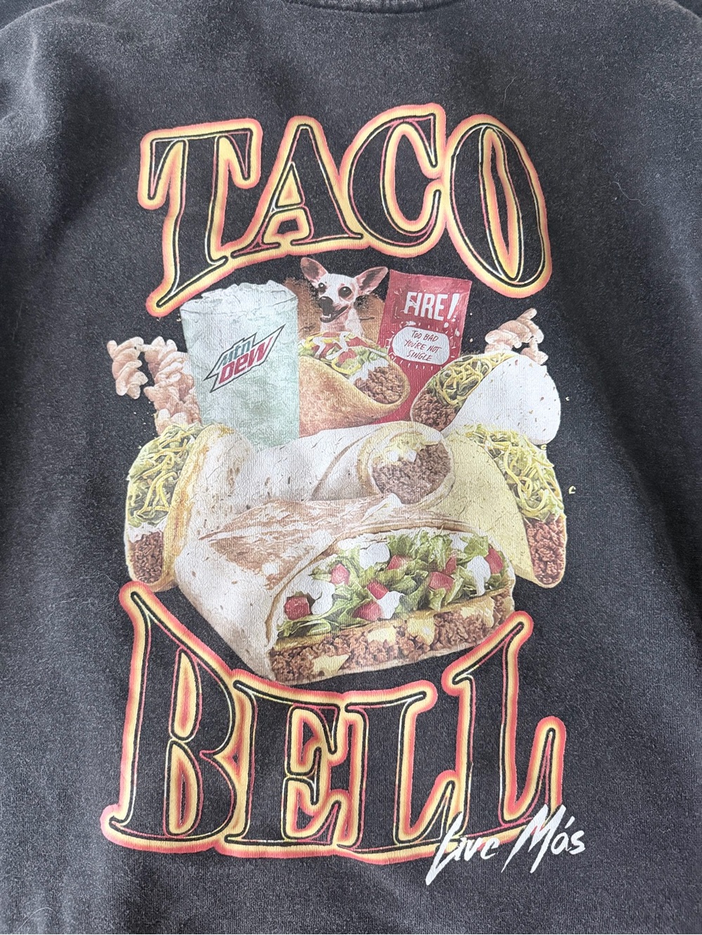 Black Graphic Crewneck Sweatshirt - - Picture 2 of 2